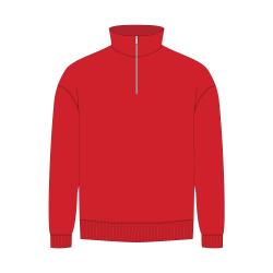 Толстовка на молнии унисекс FLOW, красная, размер 3XL/4XL Толстовка на молнии унисекс FLOW, красная, размер 3XL/4XL