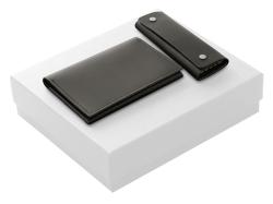 Подарочный набор Long River: обложка для паспорта, ключница (без лого Long River), белая коробка Подарочный набор Long River: обложка для паспорта, ключница (без лого Long River), белая коробка