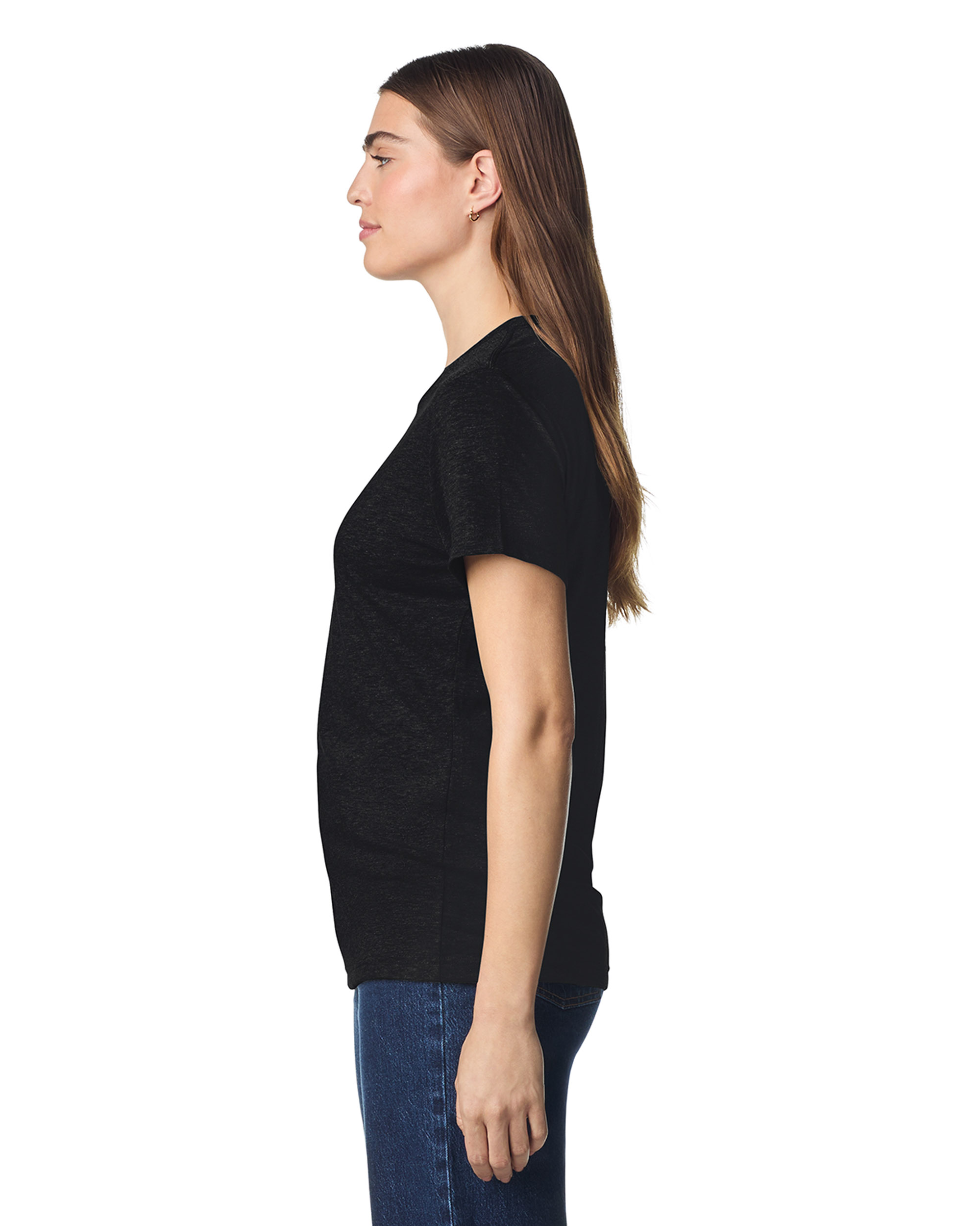 Футболка SOFTSTYLE WOMAN, ЧЕРНЫЙ L
