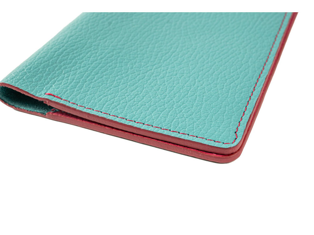 Обложка для паспорта Valerie Concept PSC9, бирюзовый/фуксия Обложка для паспорта Valerie Concept PSC9, бирюзовый/фуксия