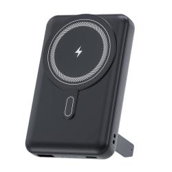Магнитный внешний аккумулятор Axion с беспроводной зарядкой (15W), 10000 Mah, черный