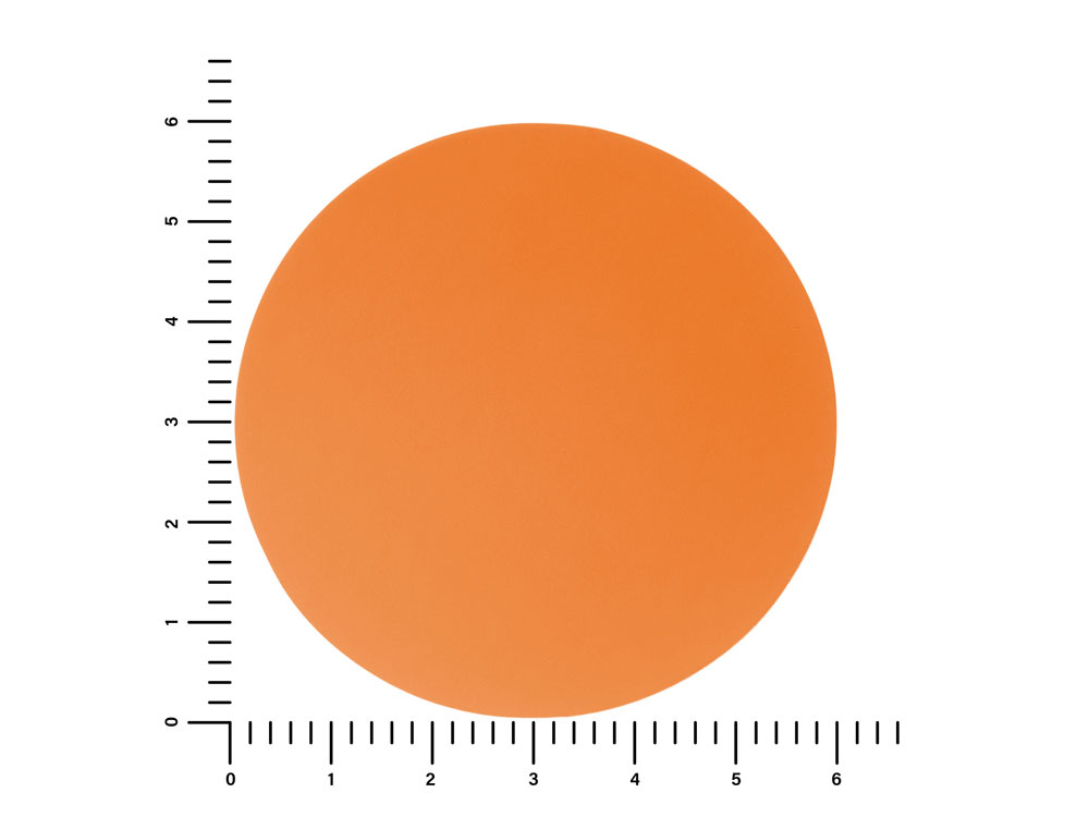 ПАТЧ КРУГ soft-touch (оранжевый ) 6,0 х 6,0 см