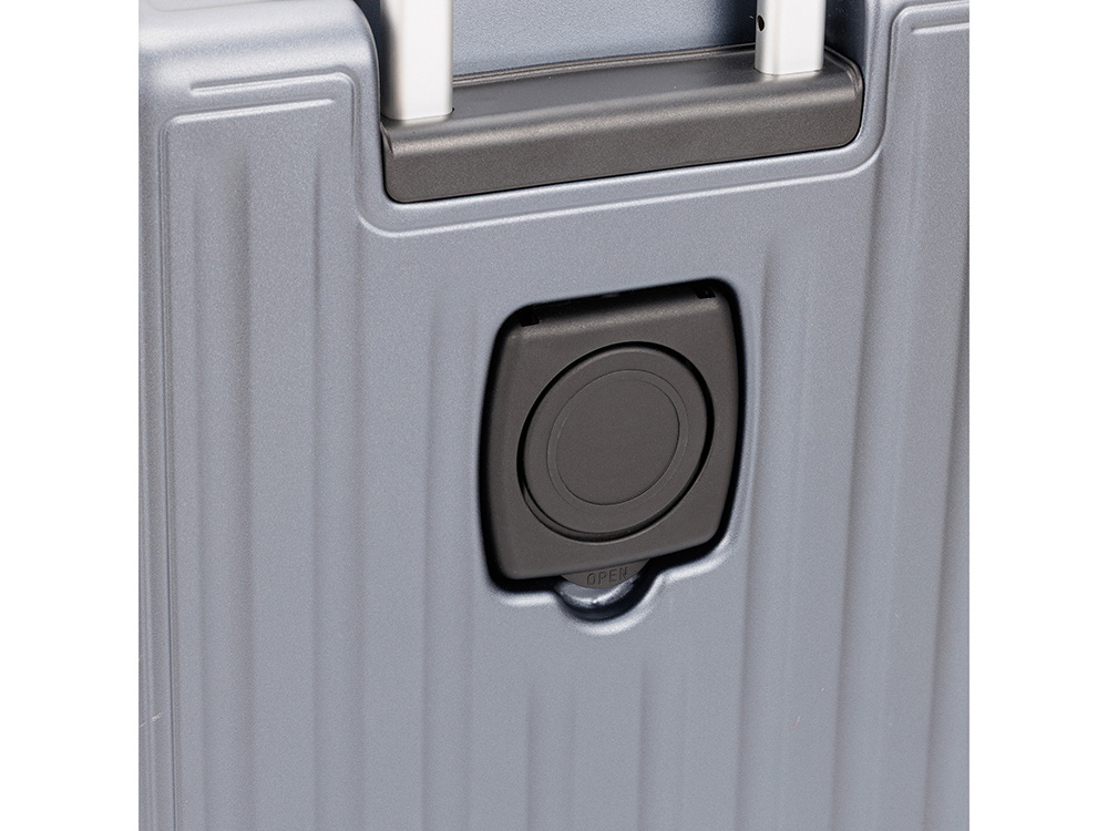 Чемодан TORBER БАЙКАЛ, тёмно-серый металлик, поликарбонат, 37,5 x 20 х 54 см, 37 л Чемодан TORBER БАЙКАЛ, тёмно-серый металлик, поликарбонат, 37,5 x 20 х 54 см, 37 л