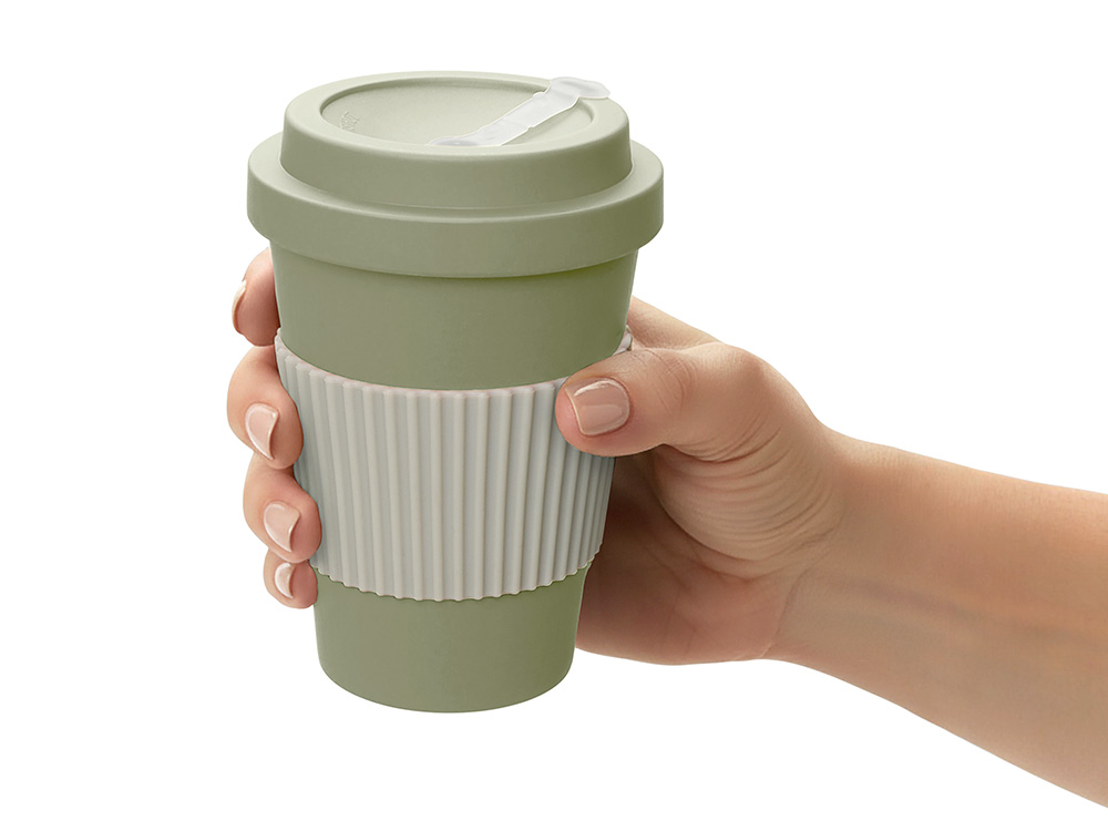 Термокружка Muffin из натуральных волокон, оливковый Термокружка Muffin из натуральных волокон, оливковый