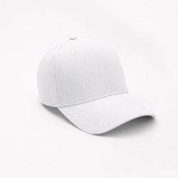 Бейсболка Фит, 5 клиньев, белый