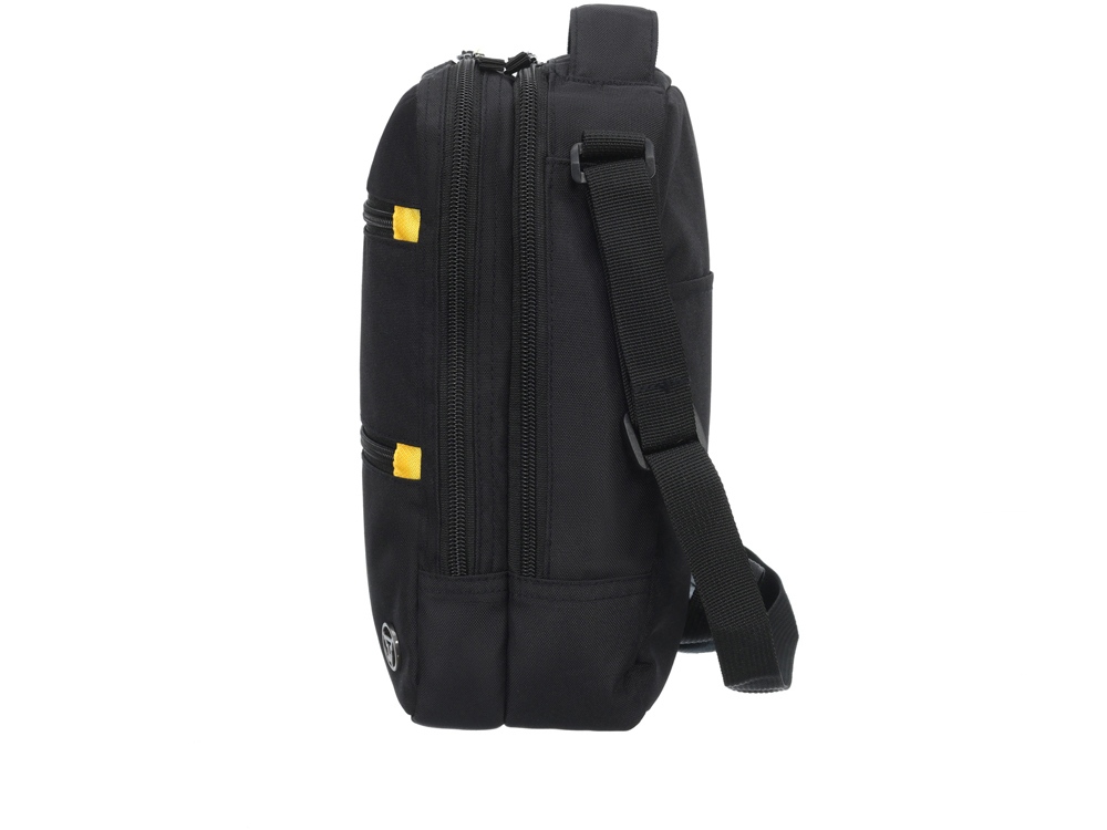 Сумка-планшет TORBER, черный/серый, полиэстер M2, 22 x 9 x 29 см