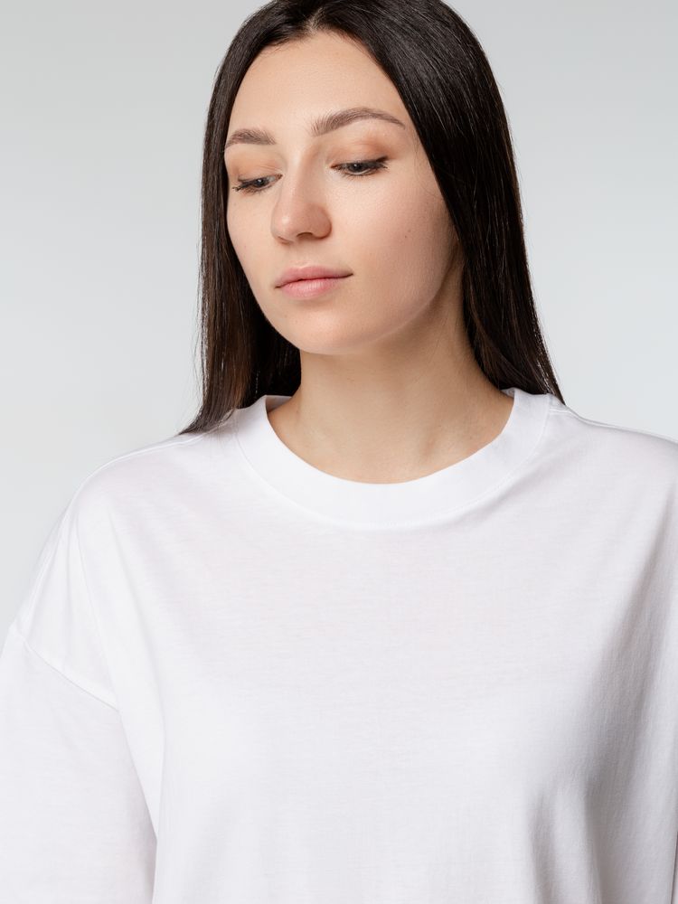 Футболка оверсайз женская Boxy Women, бежевая (льняная)