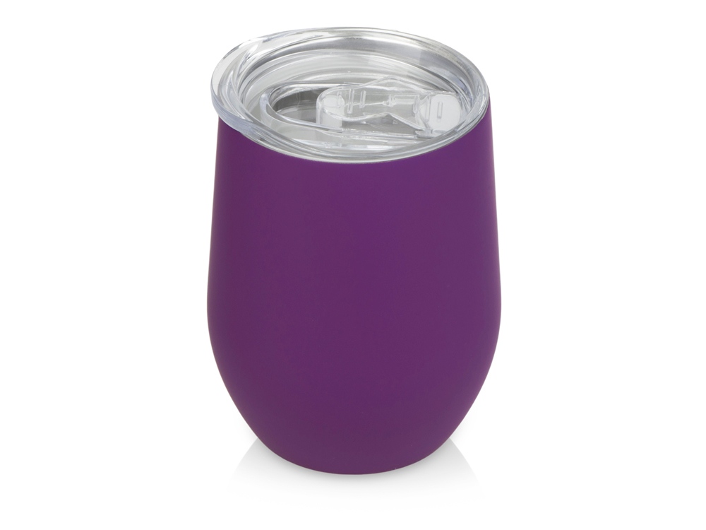 Подарочный набор с термокружкой и повербанком С2, 10000 mAh, фиолетовый