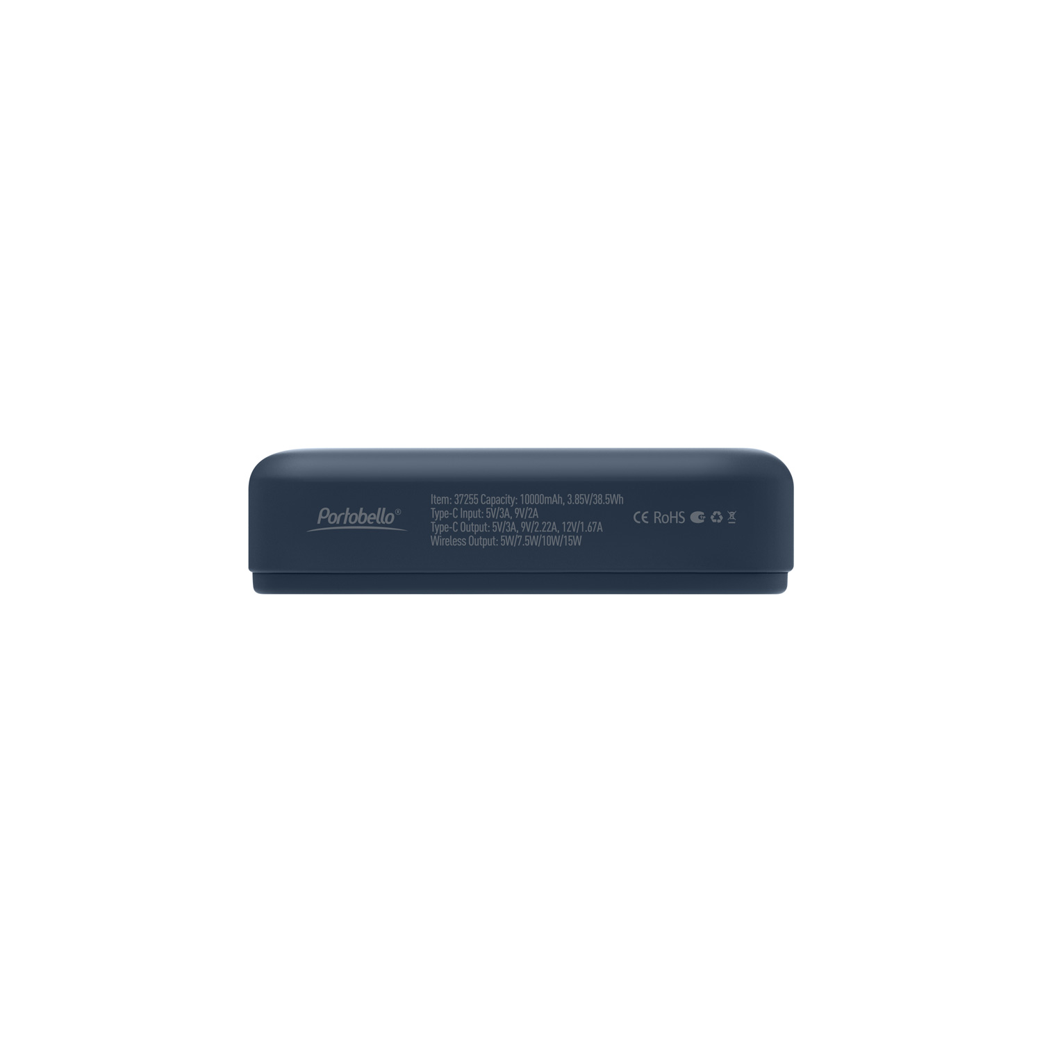 Внешний аккумулятор Юнион PD (Union PD) 10000mAh с функцией беспроводной зарядки 15W, синий Внешний аккумулятор Юнион PD (Union PD) 10000mAh с функцией беспроводной зарядки 15W, синий