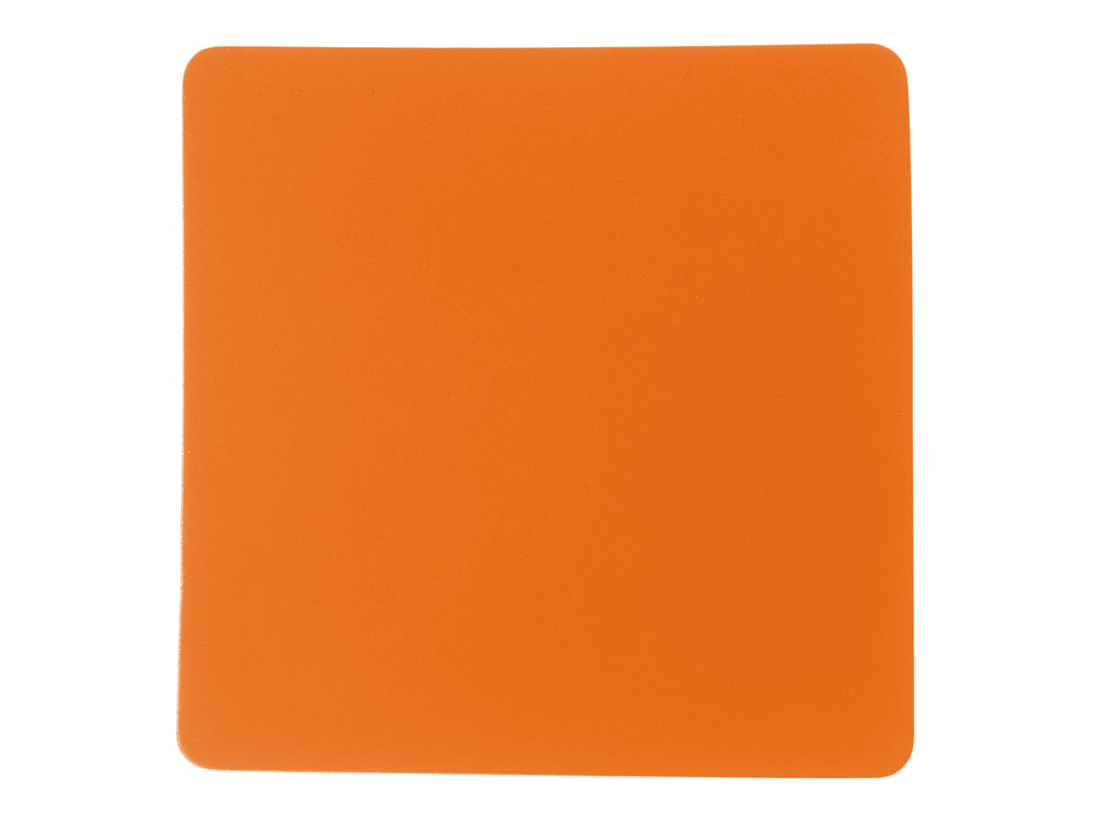 ПАТЧ КВАДРАТ soft-touch (оранжевый ) 5,5 х 5,5 см