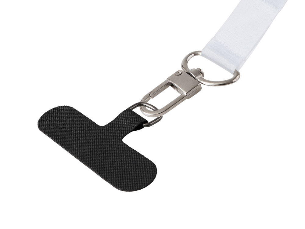 Ланъярд 2,5 см под сублимацию с трендовым карабином и узким держателем для телефона из ПЭ