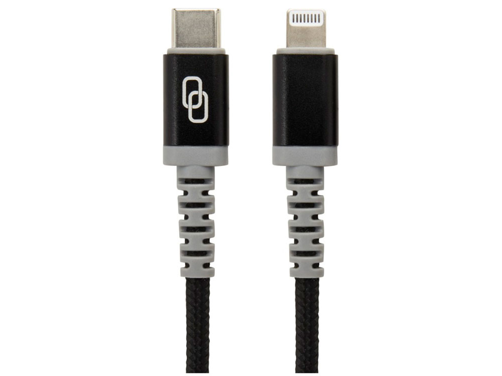 ADAPT MFI-кабель с разъемами USB-C и Lightning , черный