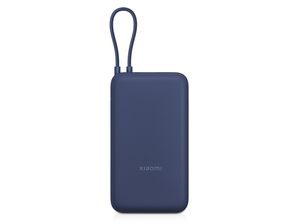 Внешний аккумулятор со встроенным кабелем Xiaomi 33W Power Bank 20000mAh (Integrated Cable) Blue GL Внешний аккумулятор со встроенным кабелем Xiaomi 33W Power Bank 20000mAh (Integrated Cable) Blue GL