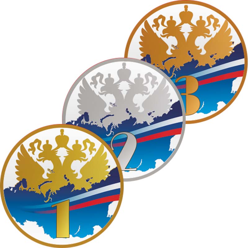 Акриловая эмблема герб России 1 место