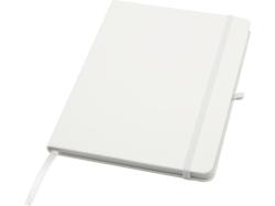 Teak блокнот А5 из переработан. материала в твердой обложке с линован. страницами - Белый