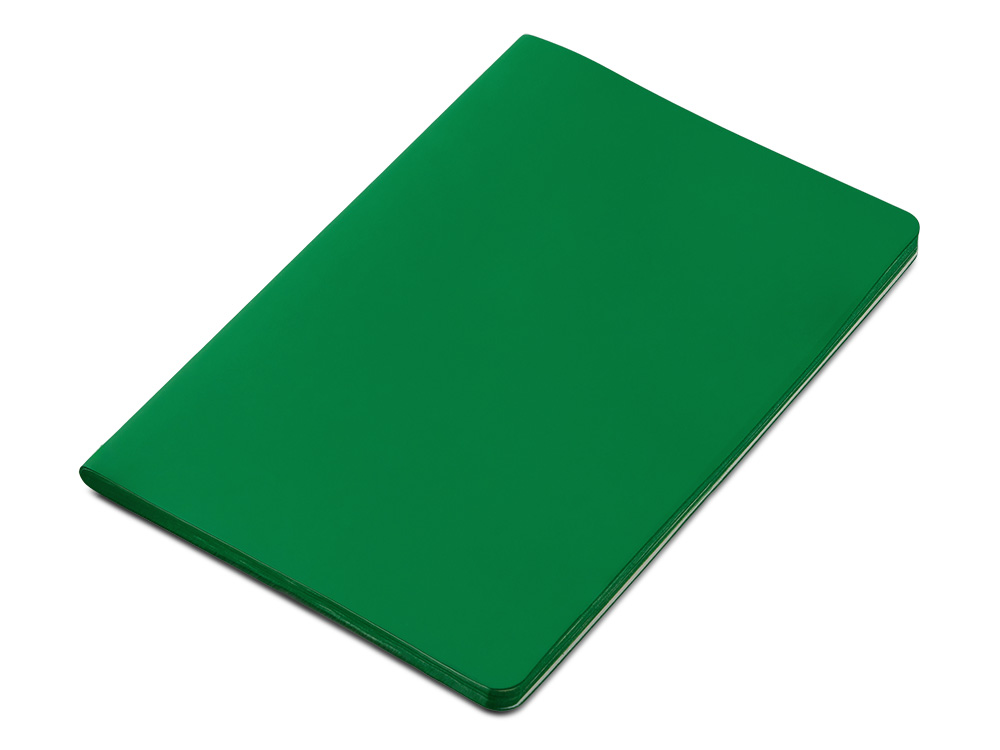 Блокнот Audrey А5 на сшивке в гибкой обложке софт-тач, зеленый