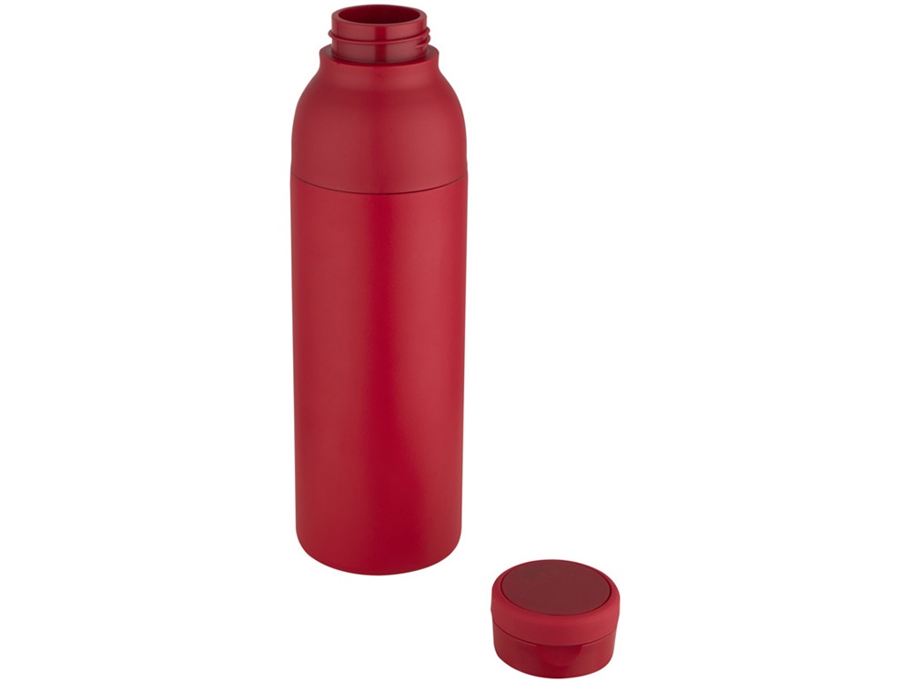 Illuminate бутылка-термос для воды с двойными стенками объемом 650 мл из переработанной нержавеющей стали, сертифицированной по стандарту RCS - Красный
