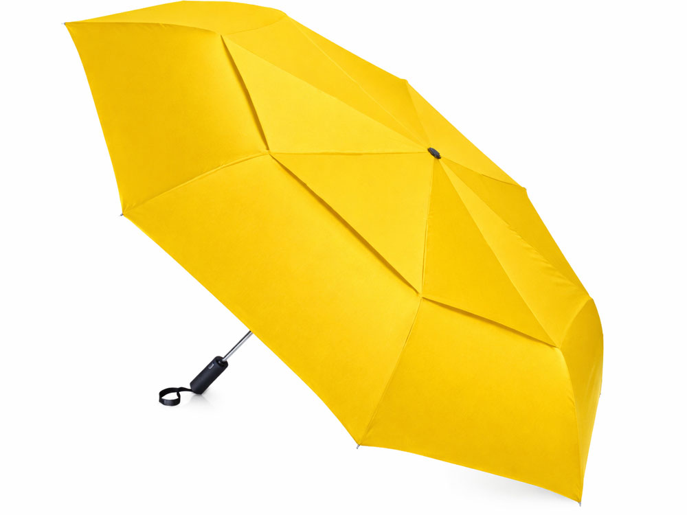 Зонт-автомат складной Кэнопи, желтый Зонт-автомат складной Кэнопи, желтый