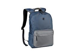 Рюкзак WENGER 18 л с отделением для ноутбука 14'' и с водоотталкивающим покрытием, синий/серый