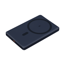 Внешний аккумулятор Atlantis PD 5000mAh с функцией беспроводной зарядки 15W, синий