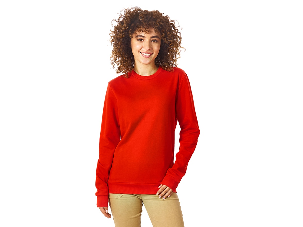 Свитшот Motion унисекс с начесом, красный Свитшот Motion унисекс с начесом, красный