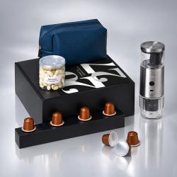 Подарочный набор Re:y. Boost с кофемашиной, капсулами и косметичкой