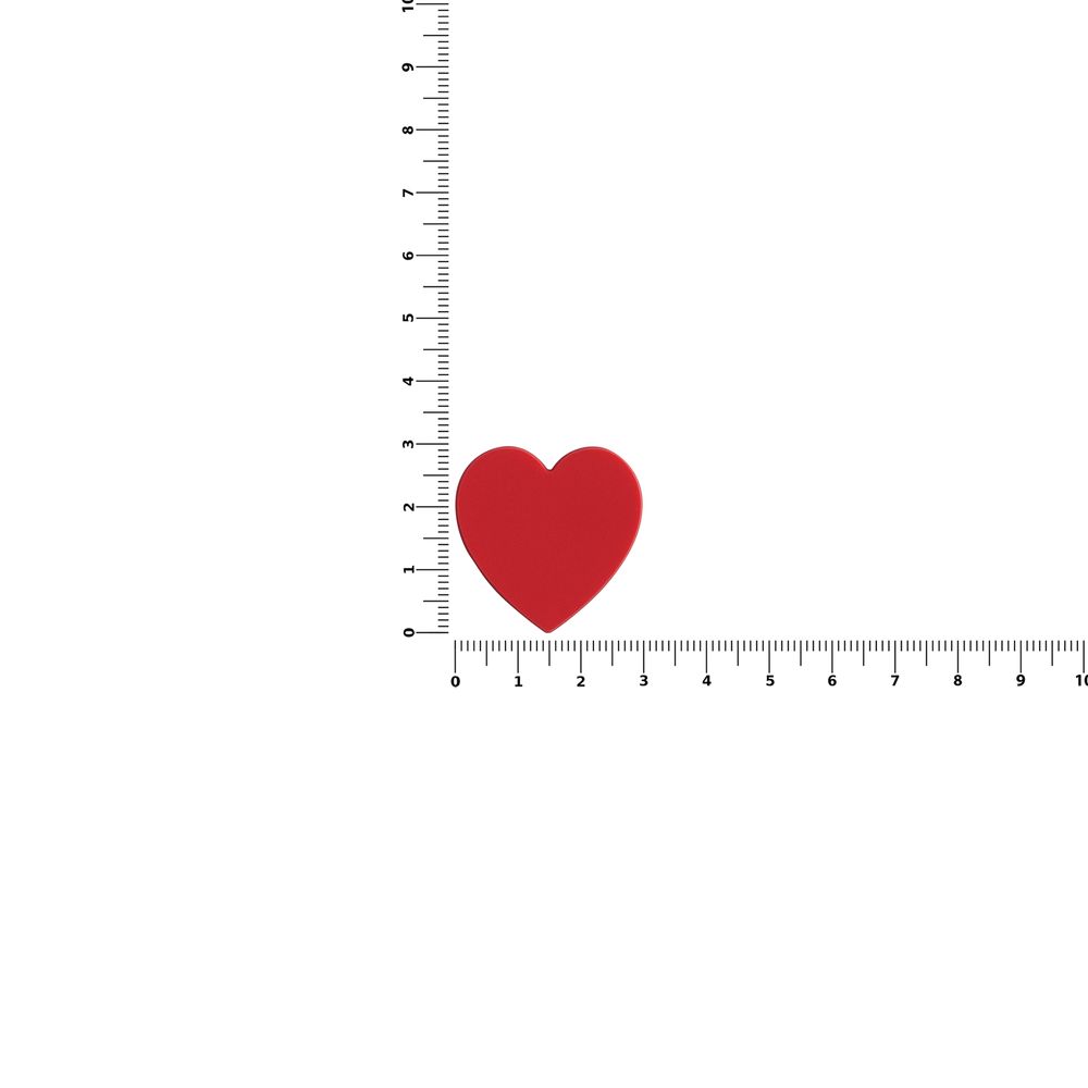 Джибитс из ПВХ «Сердце», красный