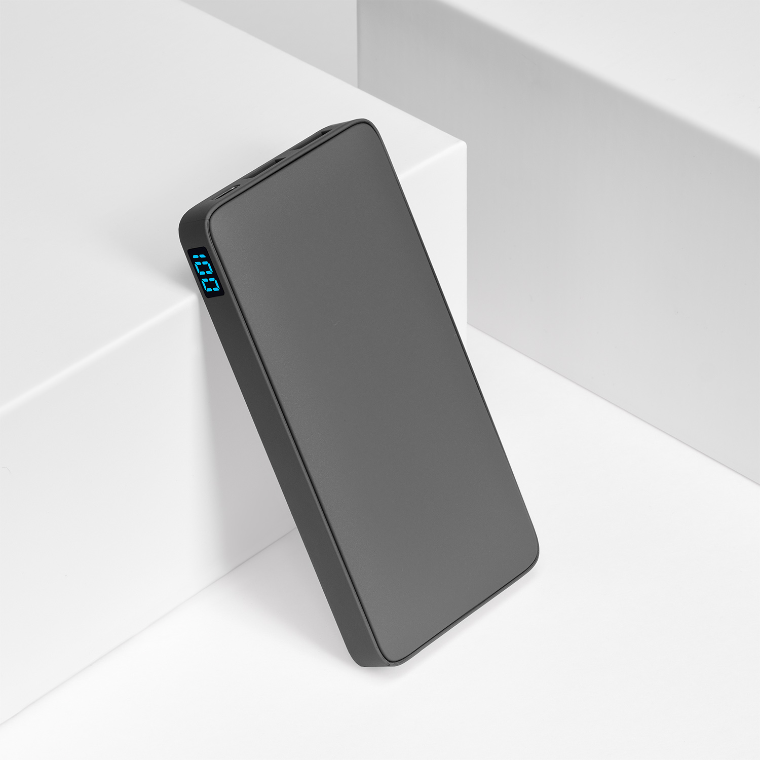 Внешний аккумулятор с подсветкой Анкор Плюс PD (Ancor PD Plus) 10000 mAh, серый Внешний аккумулятор с подсветкой Анкор Плюс PD (Ancor PD Plus) 10000 mAh, серый
