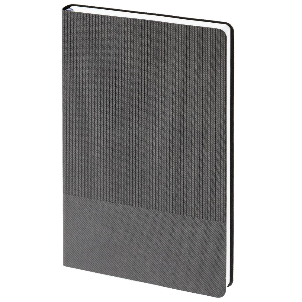 Ежедневник Knit, недатированный, темно-серый
