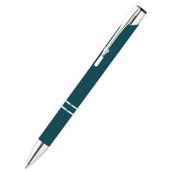 Ручка металлическая Molly софт-тач, изумрудная