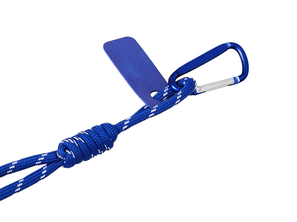 Брелок-веревочка на карабине Trinket, синий