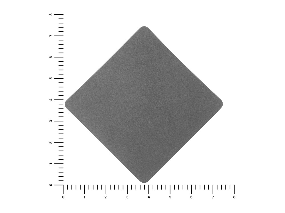 ПАТЧ РОМБ nubuk (серый) 7,6 х 7,6 см