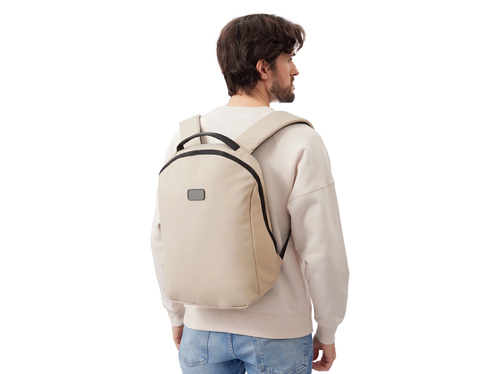 Рюкзак Sofit для ноутбука из экокожи, бежевый Рюкзак Sofit для ноутбука из экокожи, бежевый