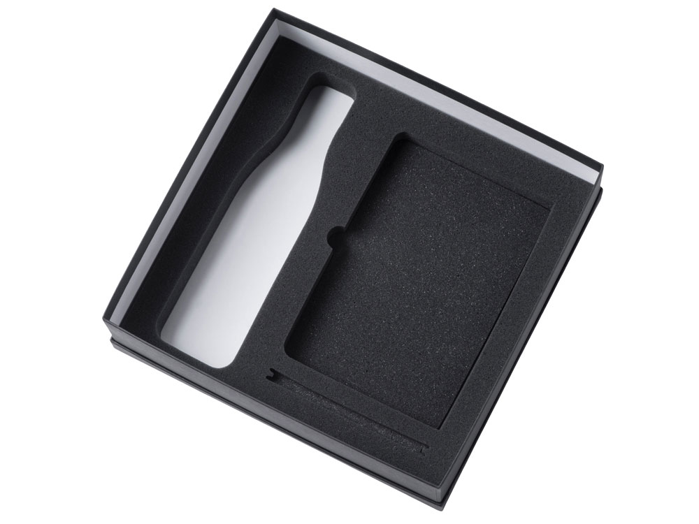 Подарочный набор с блокнотом С3, металлической ручкой и термобутылкой, темно-синий Подарочный набор с блокнотом С3, металлической ручкой и термобутылкой, темно-синий