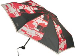 Зонт складной Ferre, механика черный/красный