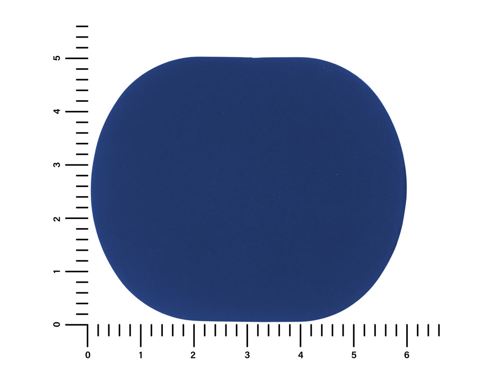 ПАТЧ ОВАЛ soft-touch (синий) 6,0 х 5,0 см