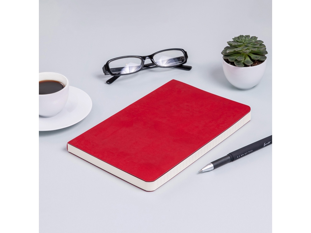 Ежедневник А5 недатированный Megapolis Flex, ярко-бордовый