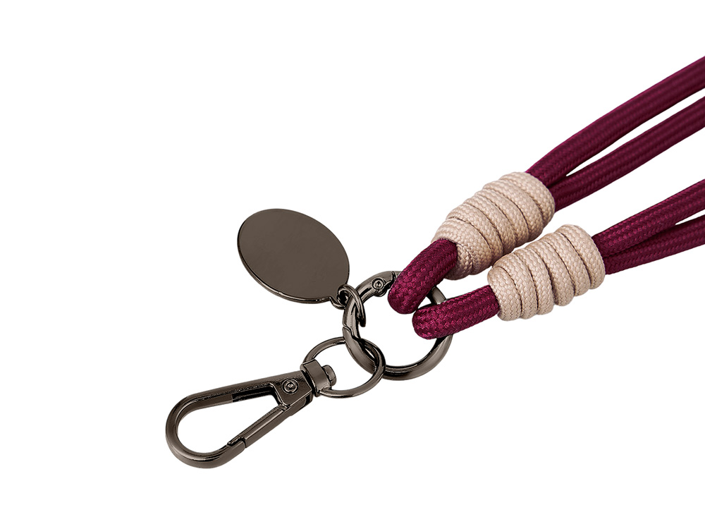 Брелок-браслет Bohemian, бургунди