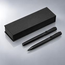 Подарочный набор из 2-х ручек Black Lama soft-touch, черный