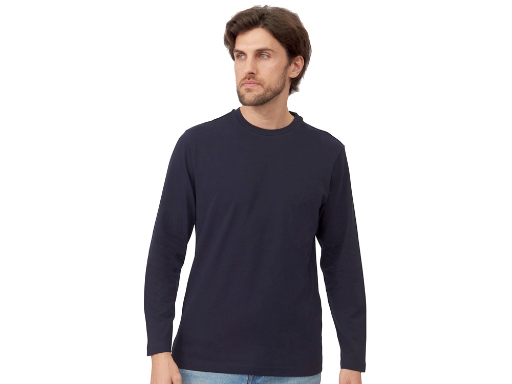 Футболка HD Fit  с длинным рукавом, мужская темно-синий