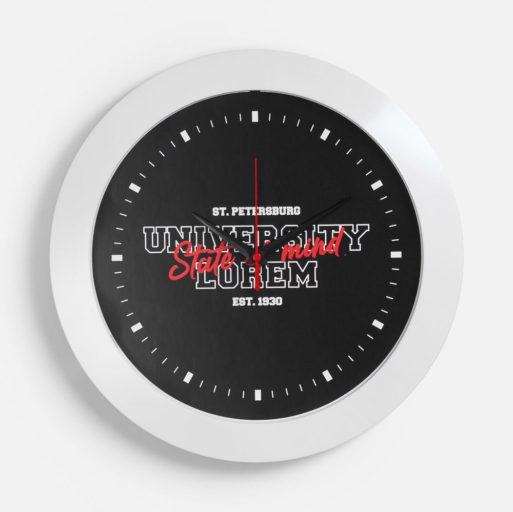 Часы настенные Vivid Large, белые Часы настенные Vivid Large, белые