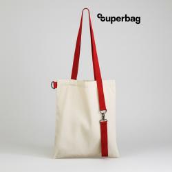 Шоппер Superbag с ремувкой 4sb (неокрашенный с красным) Шоппер Superbag с ремувкой 4sb (неокрашенный с красным)