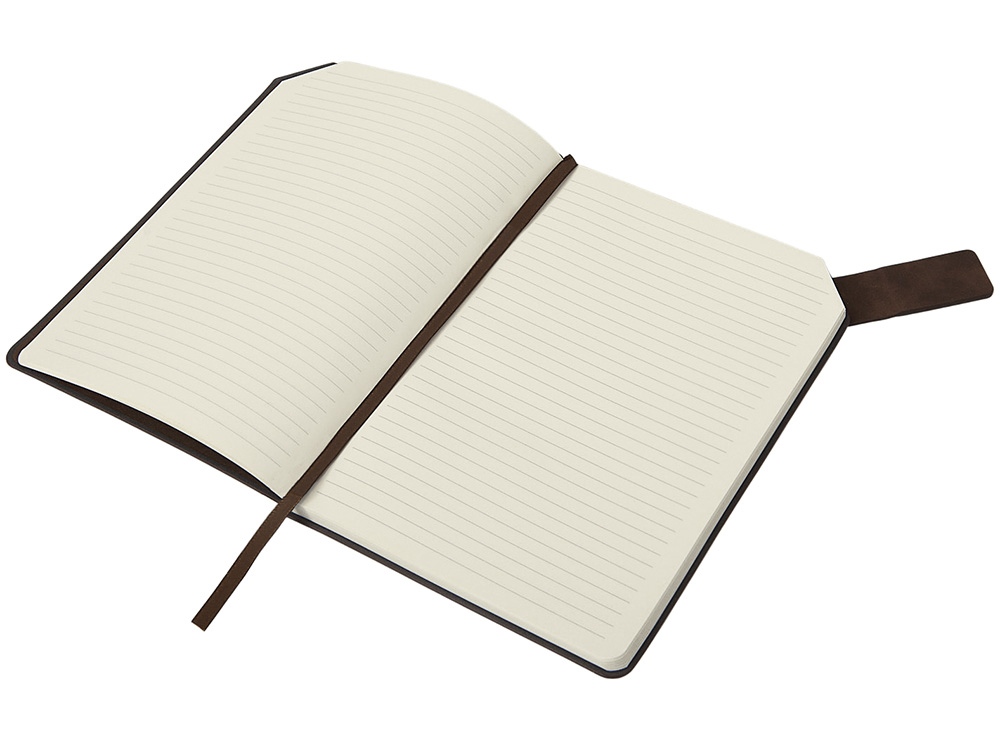 Блокнот А5 в гибкой обложке Chaplin, шоколадный