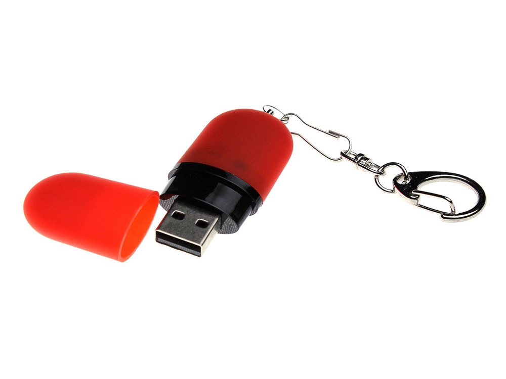 Флешка Goutte Soft-touch на 64 Гб, красный