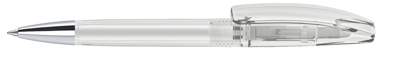 3253 Шариковая ручка Bridge Clear белый white с металлическим наконечником
