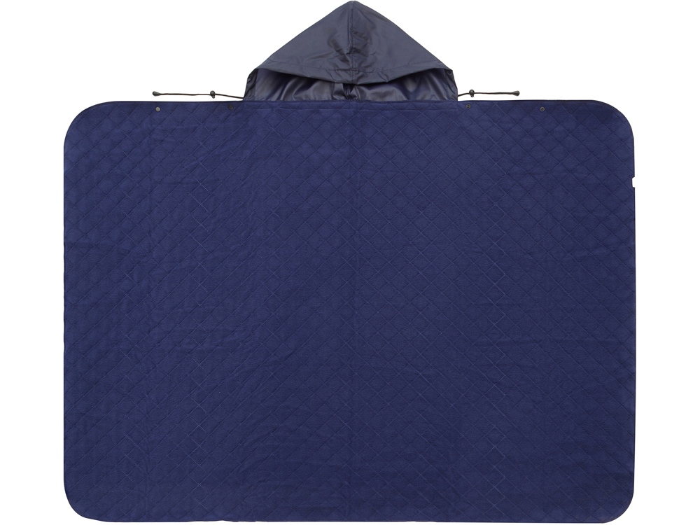 Пончо Cappy с капюшоном на липучке в мешке, темно-синий