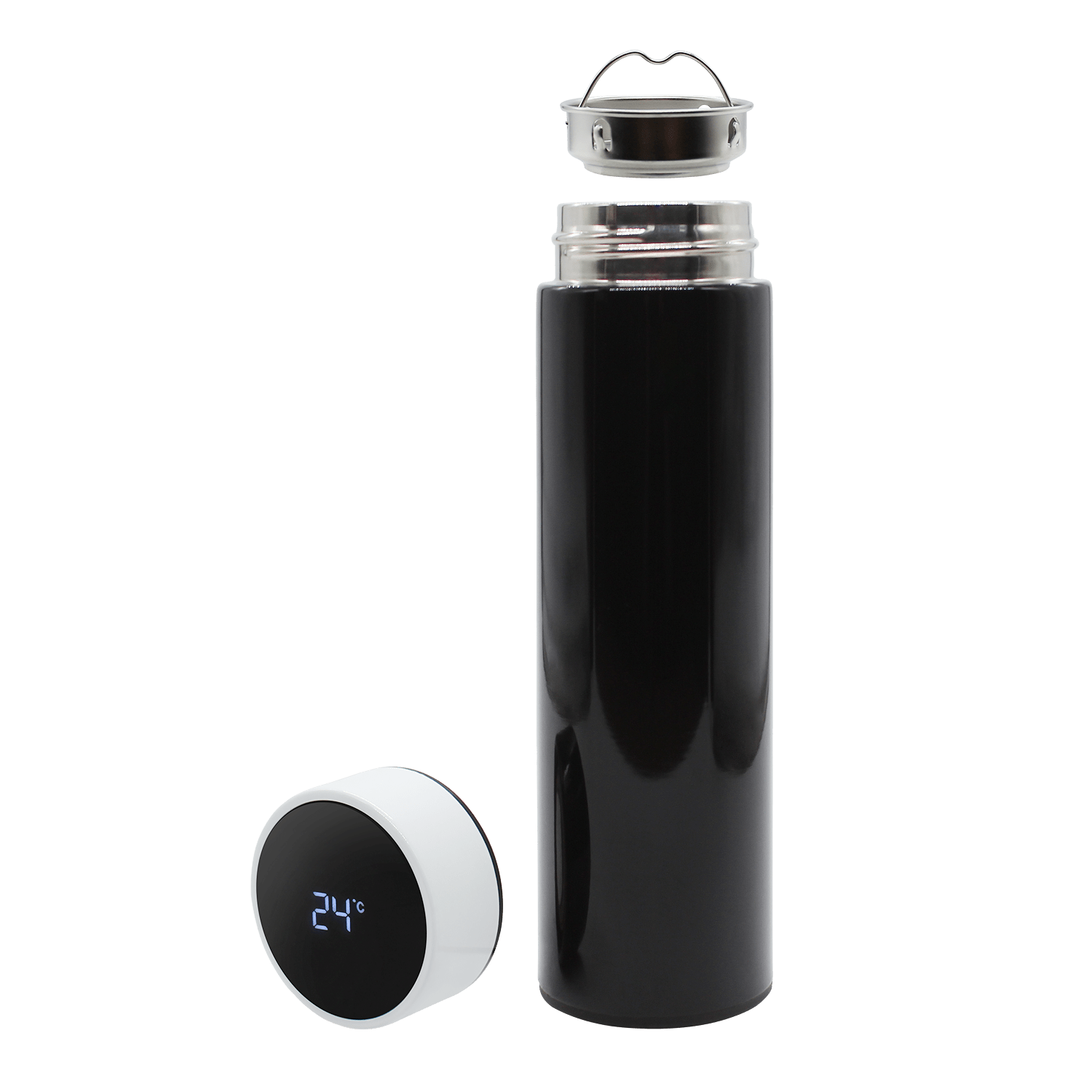 Термос Reactor duo black с датчиком температуры (черный с белым) Термос Reactor duo black с датчиком температуры (черный с белым)