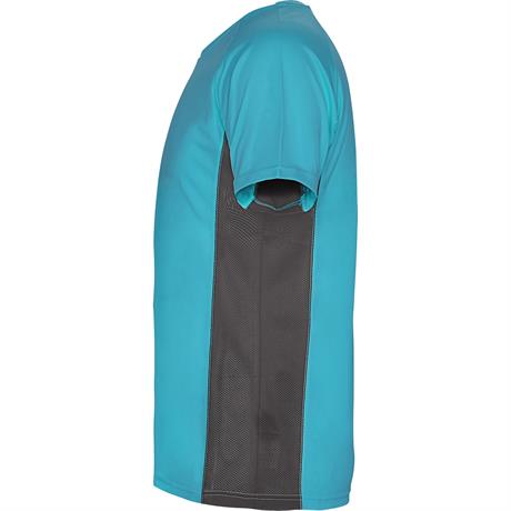 Спортивная футболка SHANGHAI мужская, БИРЮЗОВЫЙ/ТЕМНЫЙ ГРАФИТ M