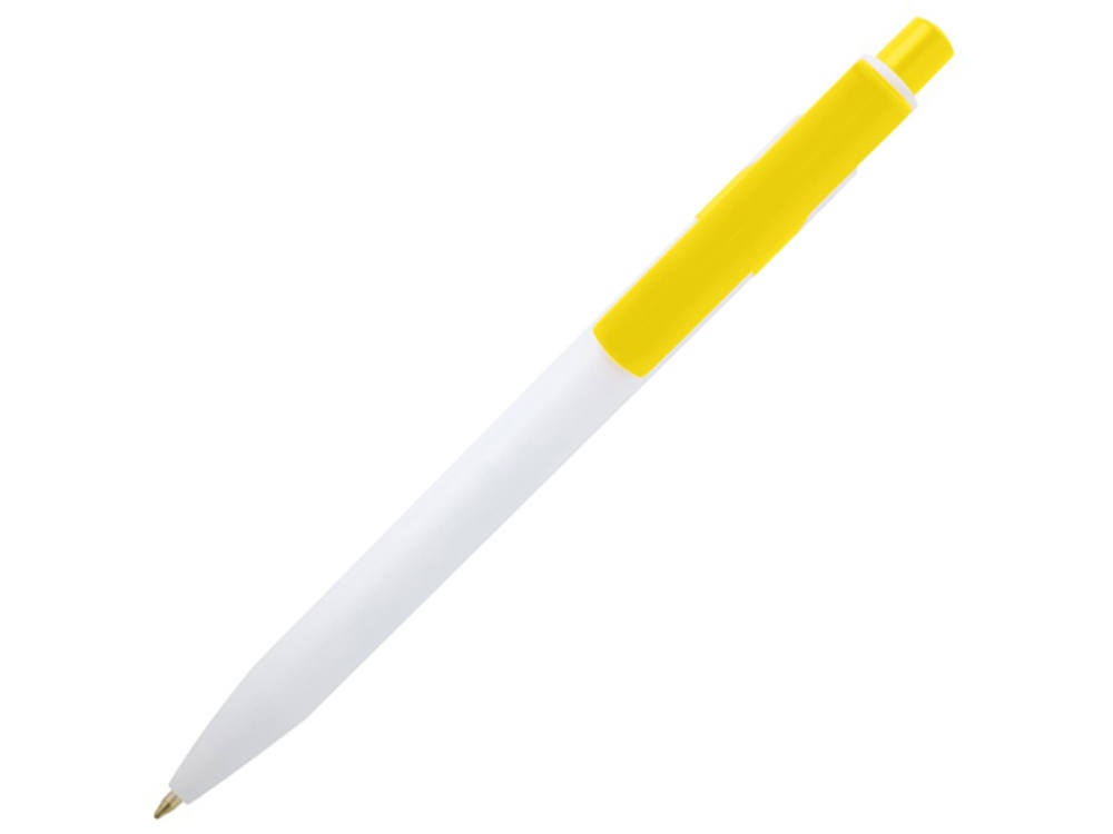 Unica шариковая ручка из переработанной пластмассы - Желтый (черные чернила)