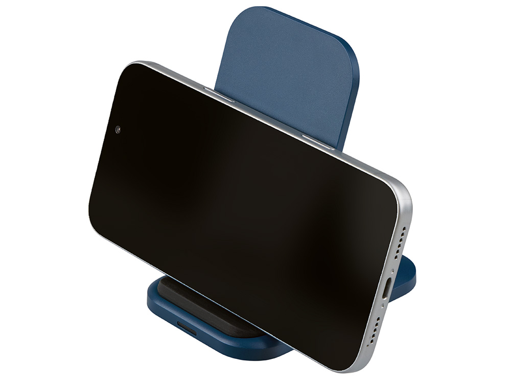 Беспроводное зарядное устройство Foldy, 15 Вт, темно-синий